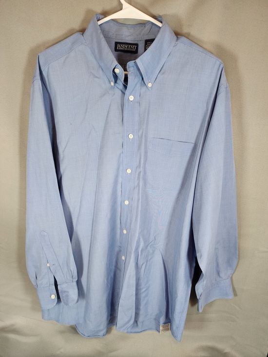 Lands' End Other - Lands' End Men's Button-Down Dress Shirt - Light Blue